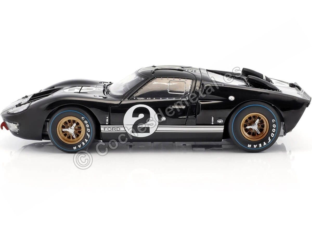 Shelby 1966 Ford Gt-40 Mk 2 Black #2 1/18 By Shelby Collectibles